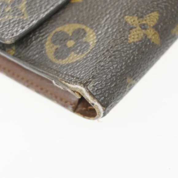 LOUIS VUITTON LV Logo 2 Set Bifold Wallet Monogram Leather Brown 01KP392 - Picture 4 of 9
